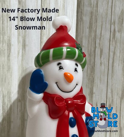 14" Factory Made Snowman Blow Mold (New) - Blow Mold Store