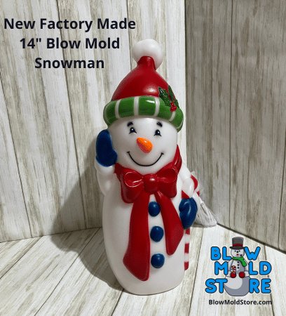 14" Factory Made Snowman Blow Mold (New) - Blow Mold Store