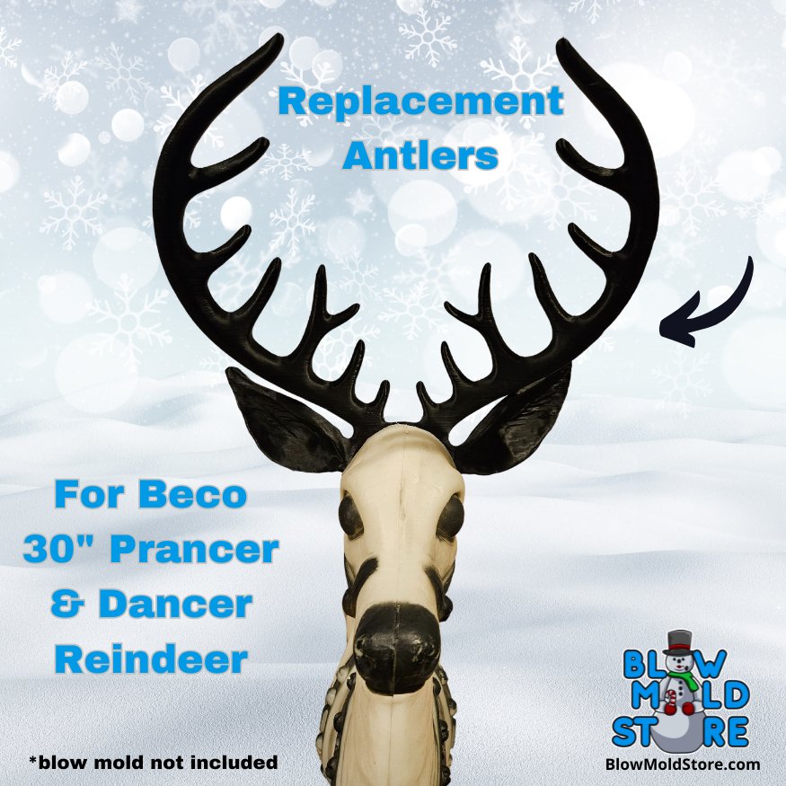 Replacement Antler for Beco 30" Prancer & Dancer Reindeer - Blow Mold Store