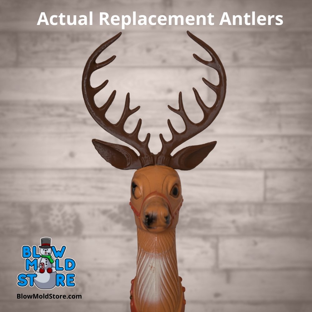 Antlers for Poloron Blow Mold - Santa's 36" Large Illuminated Reindeer - Blow Mold Store