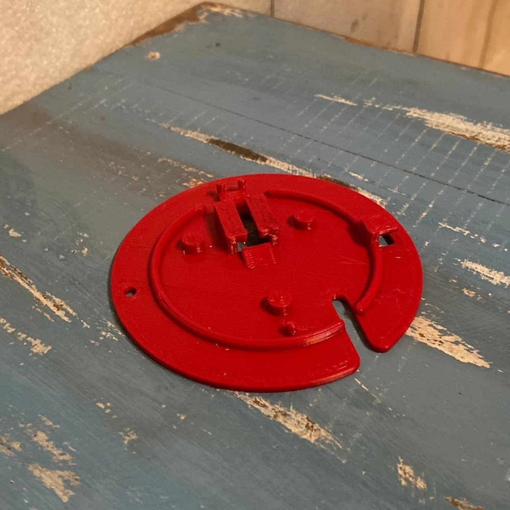 Back Plate Medium Base Light Cord Cover Socket for General Foam Blow Mold - Blow Mold Store