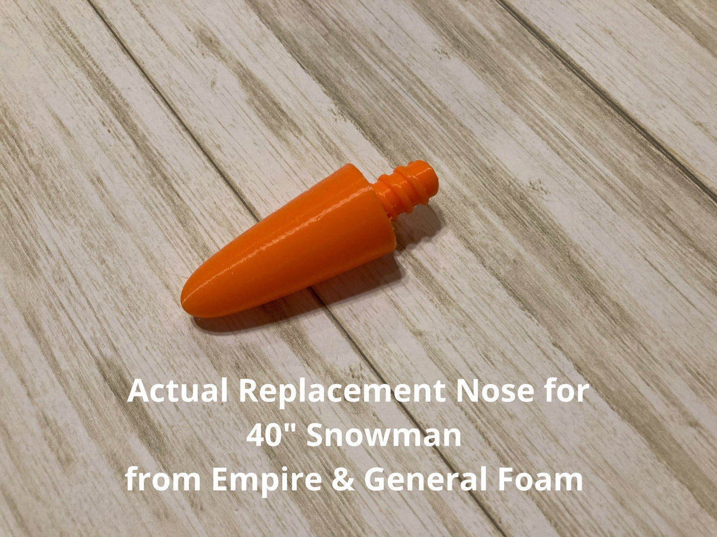 Blow Mold Replacement Carrot Nose for a 40" Snowman from Empire or General Foam - Blow Mold Store