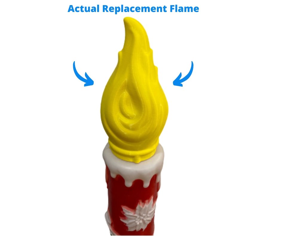 Candle Flame for 38" Empire or General Foam Noel Candles - Blow Mold Store