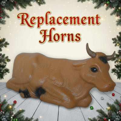 Christmas Nativity Blow Mold Replacement Horn For TPI Ox (Horns only) - Blow Mold Store