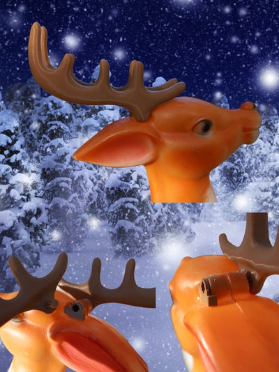 "Clark" Antlers for Santa's Reindeer and Giant Reindeer Blow Mold (General Foam & Empire) - Blow Mold Store