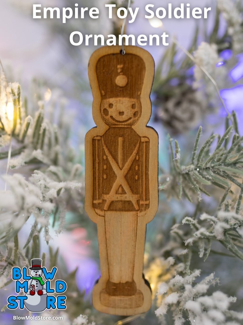 Empire Blow Mold Toy Soldier Ornament - Blow Mold Store