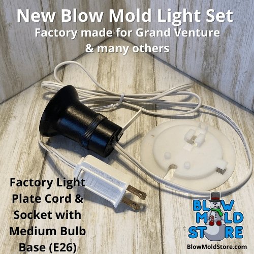 Factory Made Blow Mold Light Socket Cord & Light Plate Combo for Grand Venture - Blow Mold Store