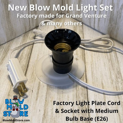 Factory Made Blow Mold Light Socket Cord & Light Plate Combo for Grand Venture - Blow Mold Store