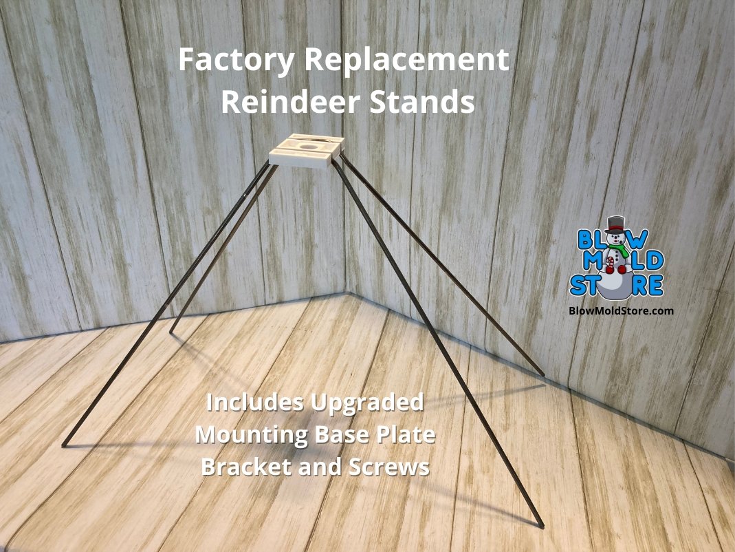 General Foam Empire Blow Mold Reindeer Stands Mounting Base Plate - Blow Mold Store