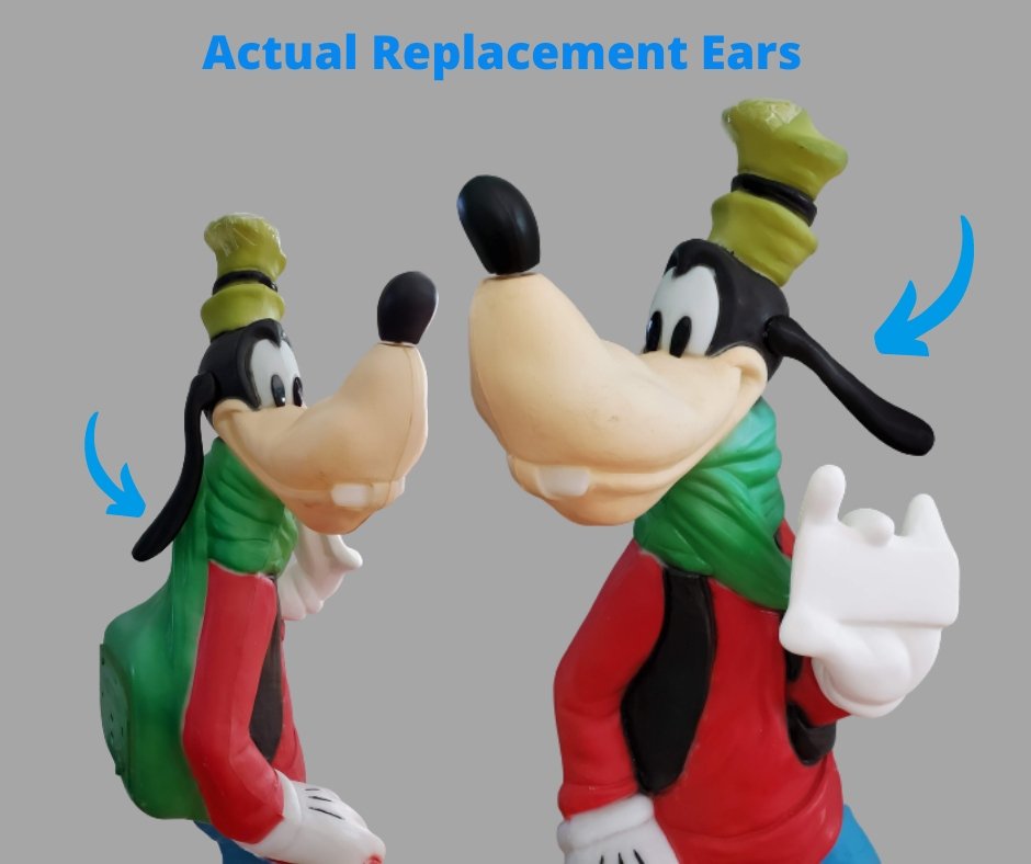 New Parts Makeover for Santa's Best 35" Goofy Disney Character Blow Mold - Blow Mold Store