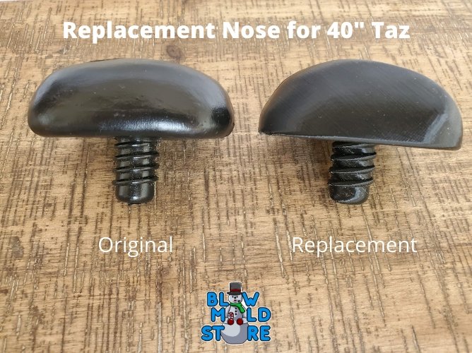 New Replacement Nose for Santa's Best Taz Tasmanian Devil Blow Mold - Blow Mold Store