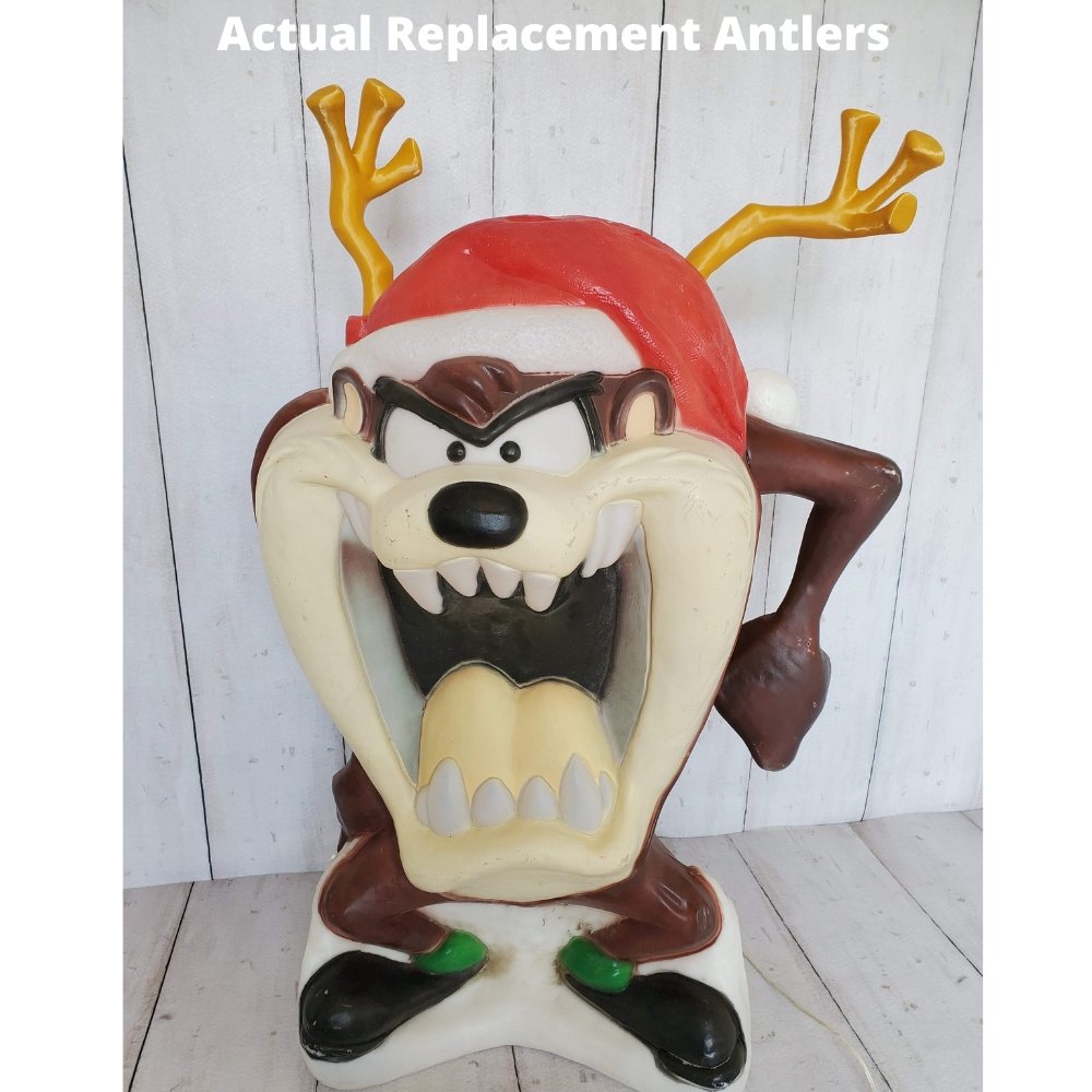 Perfect Fit Antlers for Santa's Best Taz Tasmanian Devil Blow Mold - Blow Mold Store