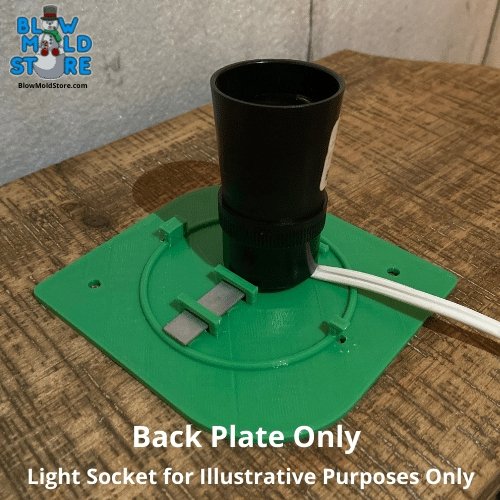 Replacement Back Plate Light Plate for Santa's Best Blow Molds - Blow Mold Store