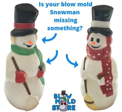 Replacement Blow Mold Snowman Eyes/Buttons for Snowman Blowmold - Blow Mold Store