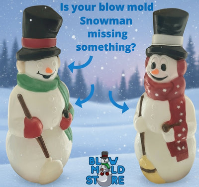 Replacement Blow Mold Snowman Eyes/Buttons for Snowman Blowmold - Blow Mold Store