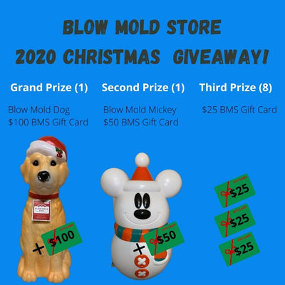 2020 Christmas Giveaway - This Thanksgiving week! - Blow Mold Store