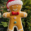 Christmas 2025 24” Gingerbread Man Blow Mold, With Santa Red Hat, Brand New