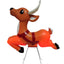 Vintage Style Reindeer  Christmas Blow Mold Antlers & Stand Lighted