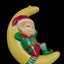 Christmas Holiday Decoration Lighted Elf On The Moon blow mold European Style