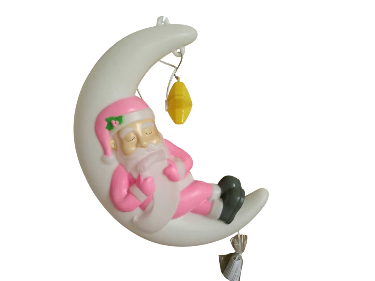Sleeping Santa On The Moon With List Christmas Home Holiday Decor Blow Mold 22.5”