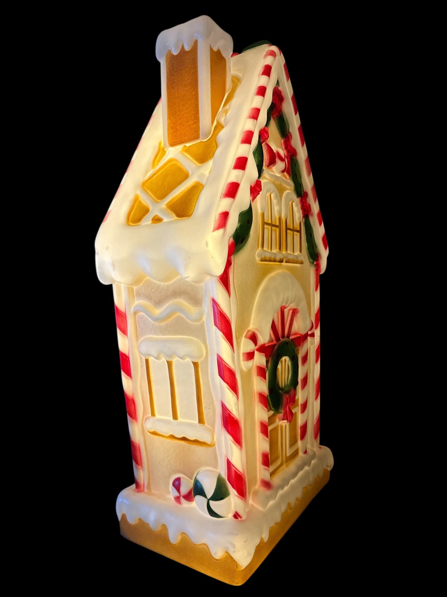 Christmas Blow Mold 36” Lighted Gingerbread House Home Holiday Decoration NEW
