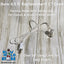 4' Blow Mold C7 cord with spring clip and fused plug - Blow Mold Store