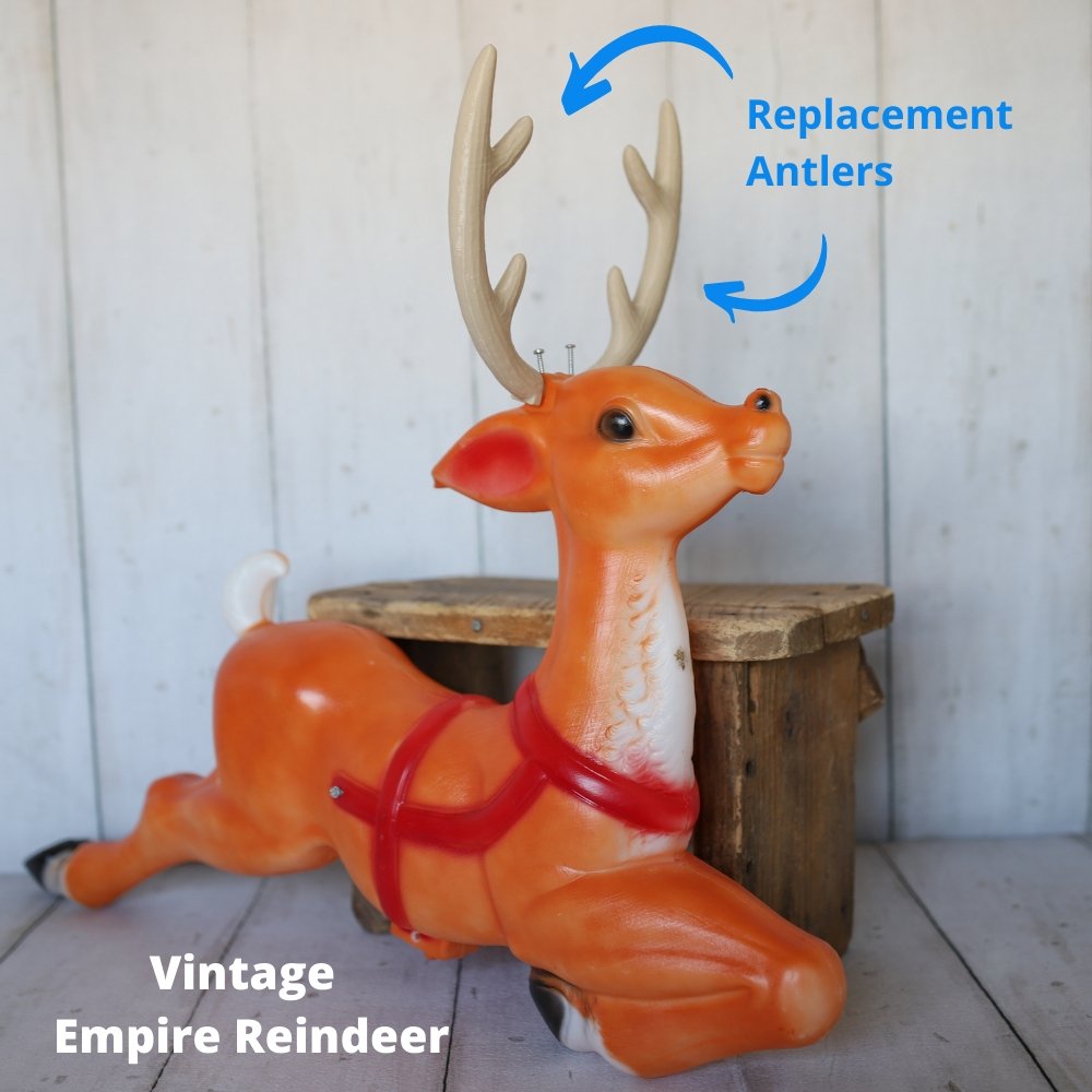 Plastic reindeer deals antlers