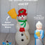 Blow Mold Broom for Union 22" Snowman, 28" Elf, and Lady with Broom - Blow Mold Store