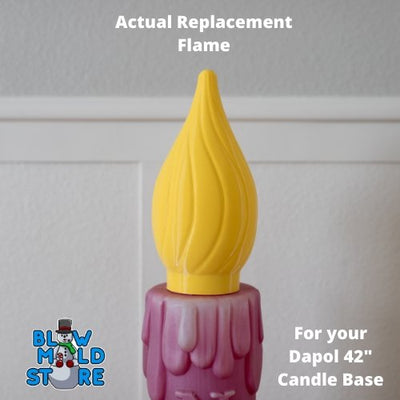 Candle Flame for 42" Dapol Candle - 4" Base - Blow Mold Store