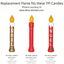 Candle Flame for TPI 38" and 36" Union Noel Candles - Blow Mold Store