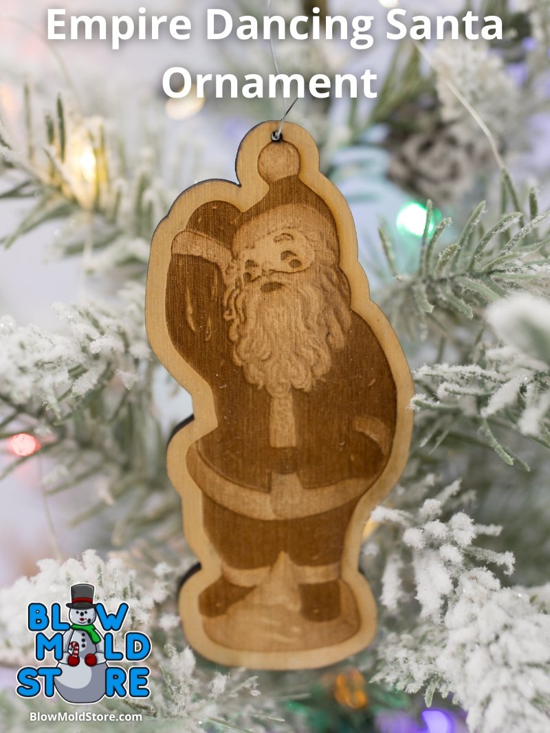 Empire Blow Mold Dancing Santa Ornament - Blow Mold Store