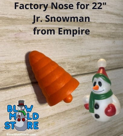 Factory Carrot Nose for Blow Mold Empire General Foam 22" Jr. Snowman - Blow Mold Store