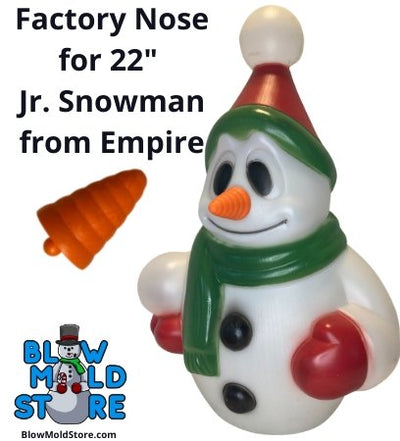 Factory Carrot Nose for Blow Mold Empire General Foam 22" Jr. Snowman - Blow Mold Store