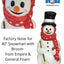 Factory Carrot Nose for Empire General Foam Blow mold 40" Snowman with scarf and broom - Blow Mold Store