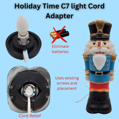 Holiday Time tabletop c7 bulb adapter - Blow Mold Store