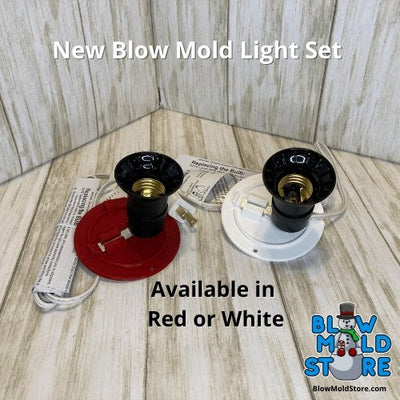 Light Socket, Cord, & Light Plate Combo for General Foam GFP Blow Molds - Blow Mold Store