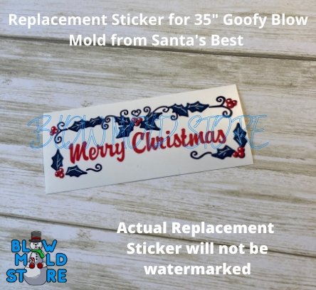 New Parts Makeover for Santa's Best 35" Goofy Disney Character Blow Mold - Blow Mold Store
