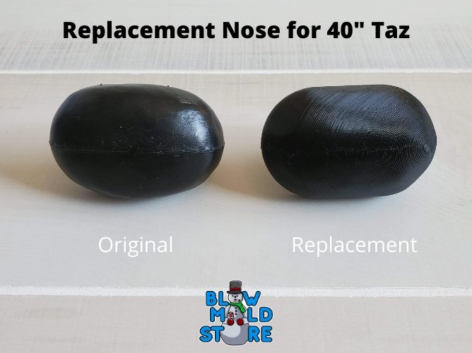 New Replacement Nose for Santa's Best Taz Tasmanian Devil Blow Mold - Blow Mold Store