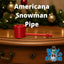 Red Snowman Pipe For Americana Union Snowman Blow Mold - Blow Mold Store