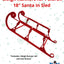 Sleigh Runners for Poloron 18" Santa in Sled - Blow Mold Store